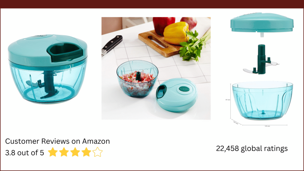 Solimo Plastic Compact Vegetable Chopper