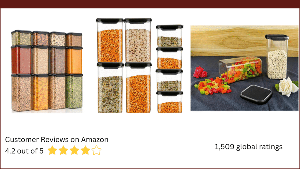 Air Tight Containers Storage Set For Kitchen