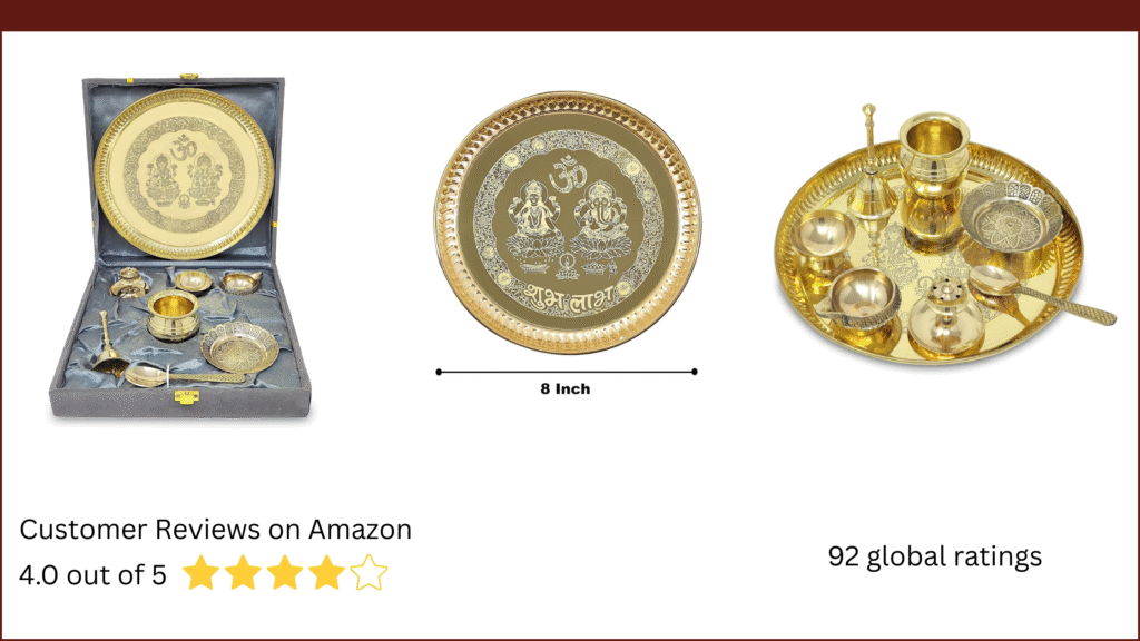 Brass Puja Thali Set
