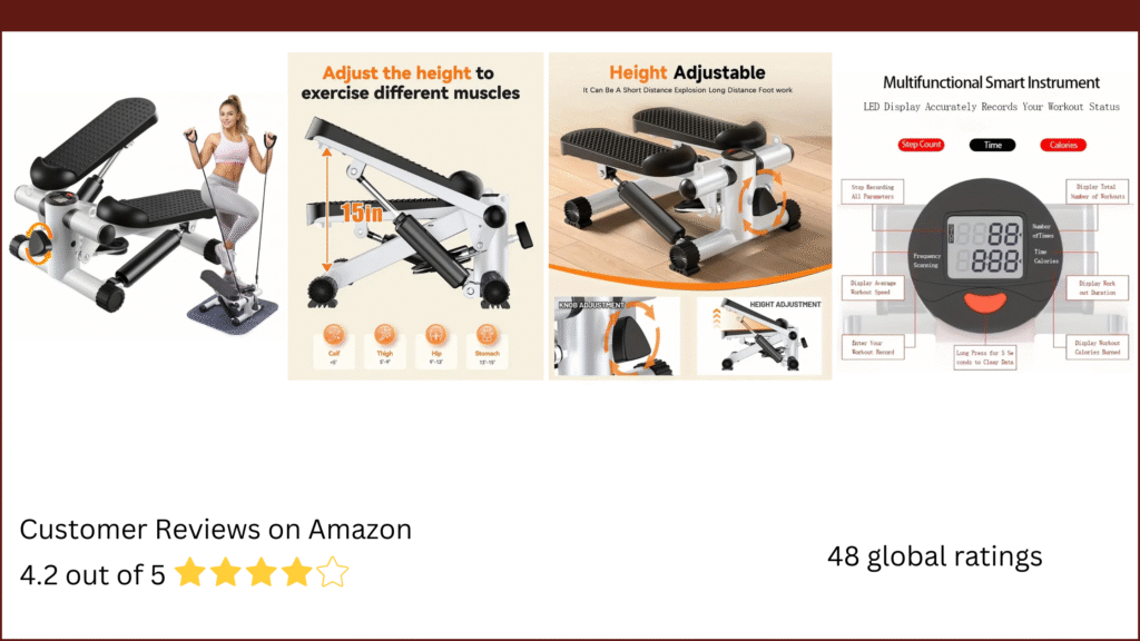 Mini Stepper Hydraulic Fitness Stepper with LCD Display