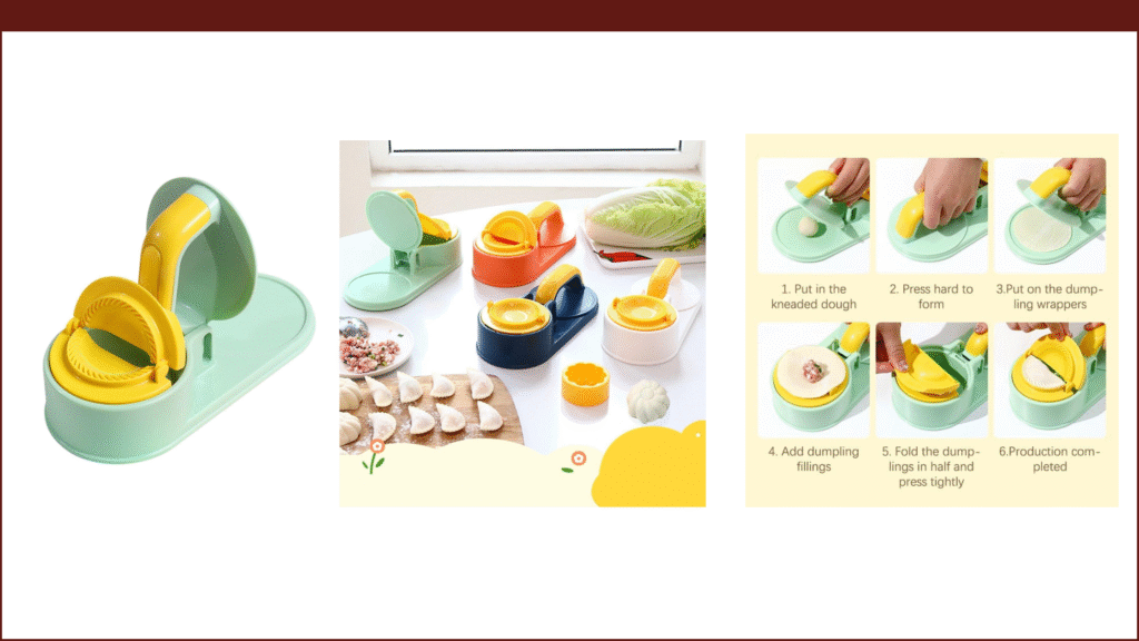 Multifunctional 3-In-1 Manual Dumpling Maker