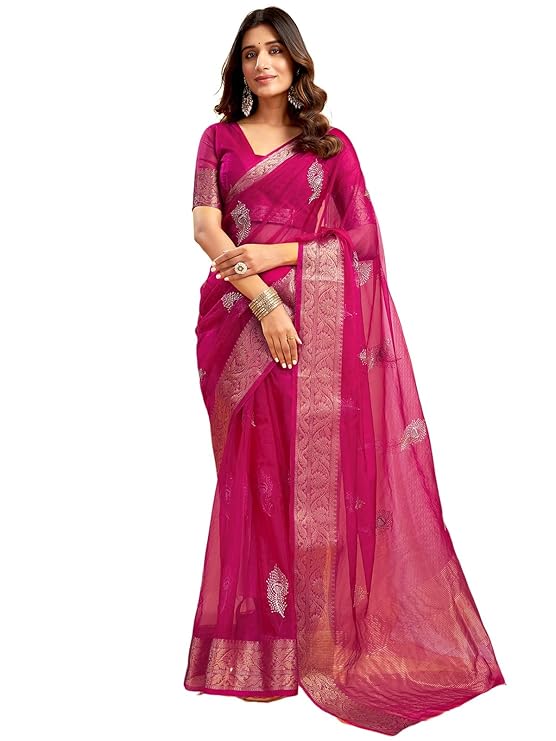 Organza saree