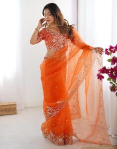 evening saree