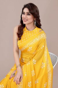 haldi saree look