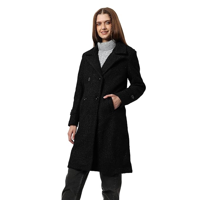 Wool Blend Mid-Thigh Jacket
